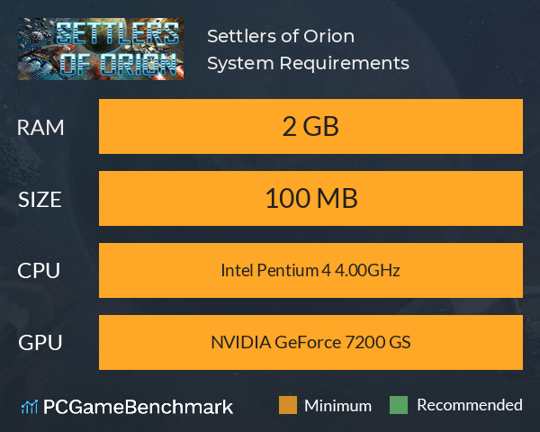 Settlers of Orion System Requirements PC Graph - Can I Run Settlers of Orion Settlers of Orion System Requirements PC Graph - Can I Run Settlers of Orion