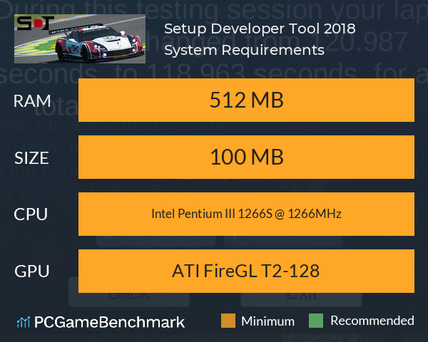 Setup Developer Tool 2018 System Requirements PC Graph - Can I Run Setup Developer Tool 2018