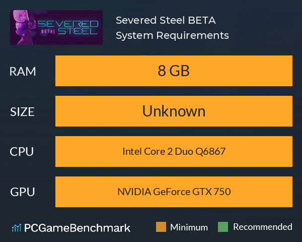 Severed Steel BETA System Requirements PC Graph - Can I Run Severed Steel BETA Severed Steel BETA System Requirements PC Graph - Can I Run Severed Steel BETA