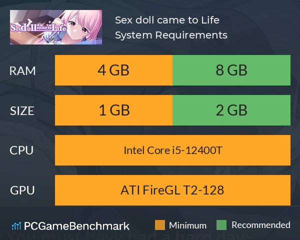 Sex doll came to Life System Requirements PC Graph - Can I Run Sex doll came to Life Sex doll came to Life System Requirements PC Graph - Can I Run Sex doll came to Life