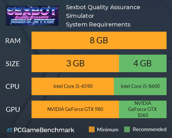 Sexbot Quality Assurance Simulator System Requirements PC Graph - Can I Run Sexbot Quality Assurance Simulator Sexbot Quality Assurance Simulator System Requirements PC Graph - Can I Run Sexbot Quality Assurance Simulator