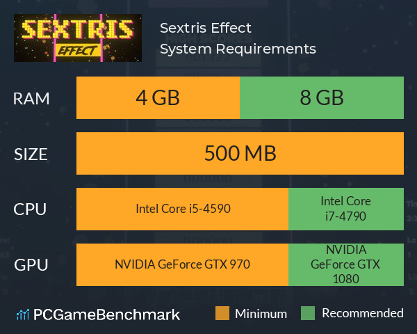 Sextris Effect System Requirements PC Graph - Can I Run Sextris Effect Sextris Effect System Requirements PC Graph - Can I Run Sextris Effect