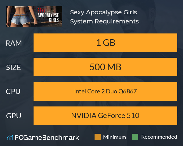 Sexy Apocalypse Girls System Requirements PC Graph - Can I Run Sexy Apocalypse Girls Sexy Apocalypse Girls System Requirements PC Graph - Can I Run Sexy Apocalypse Girls
