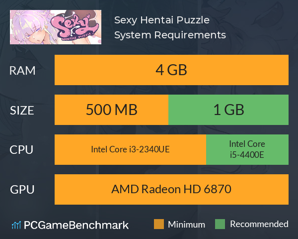 Sexy Hentai Puzzle System Requirements PC Graph - Can I Run Sexy Hentai Puzzle Sexy Hentai Puzzle System Requirements PC Graph - Can I Run Sexy Hentai Puzzle