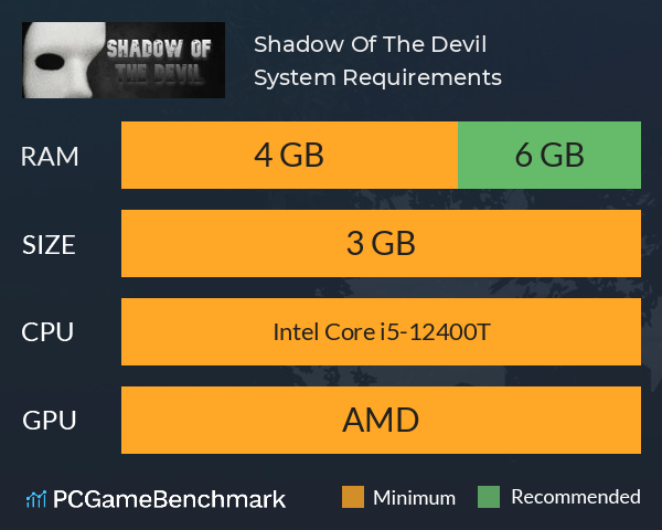 Shadow Of The Devil System Requirements PC Graph - Can I Run Shadow Of The Devil Shadow Of The Devil System Requirements PC Graph - Can I Run Shadow Of The Devil