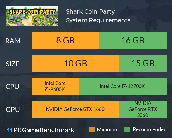 Shark Coin Party System Requirements PC Graph - Can I Run Shark Coin Party Shark Coin Party System Requirements PC Graph - Can I Run Shark Coin Party