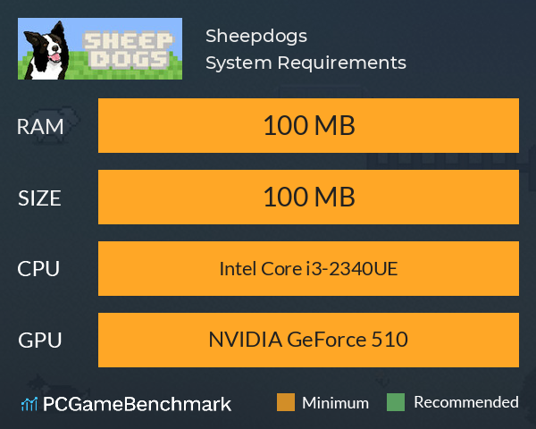 Sheepdogs System Requirements PC Graph - Can I Run Sheepdogs