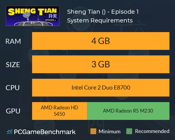 Sheng Tian (升天) - Episode 1 System Requirements PC Graph - Can I Run Sheng Tian (升天) - Episode 1 Sheng Tian (升天) - Episode 1 System Requirements PC Graph - Can I Run Sheng Tian (升天) - Episode 1