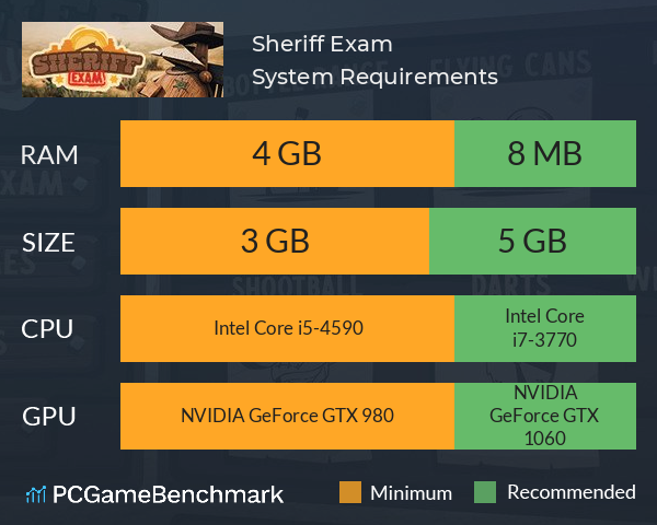 Sheriff Exam System Requirements PC Graph - Can I Run Sheriff Exam Sheriff Exam System Requirements PC Graph - Can I Run Sheriff Exam