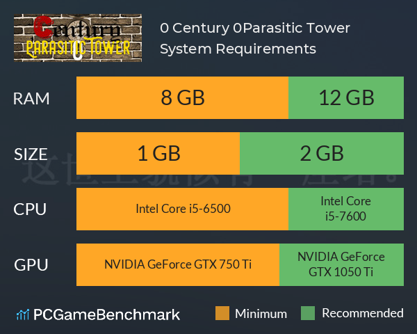 世纪0:寄生之塔 Century 0:Parasitic Tower System Requirements PC Graph - Can I Run 世纪0:寄生之塔 Century 0:Parasitic Tower 世纪0:寄生之塔 Century 0:Parasitic Tower System Requirements PC Graph - Can I Run 世纪0:寄生之塔 Century 0:Parasitic Tower