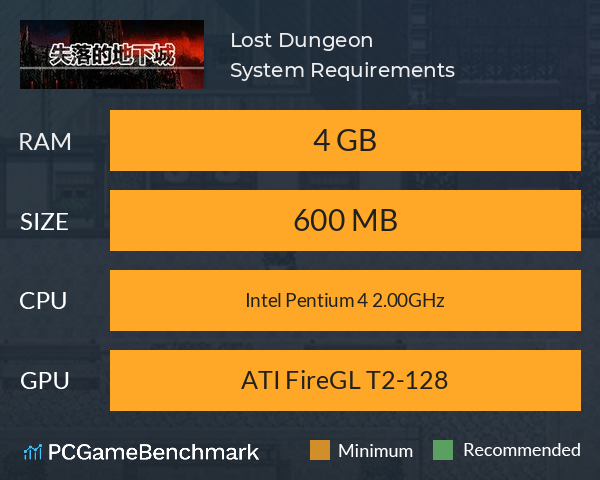 失落的地下城 Lost Dungeon System Requirements PC Graph - Can I Run 失落的地下城 Lost Dungeon 失落的地下城 Lost Dungeon System Requirements PC Graph - Can I Run 失落的地下城 Lost Dungeon