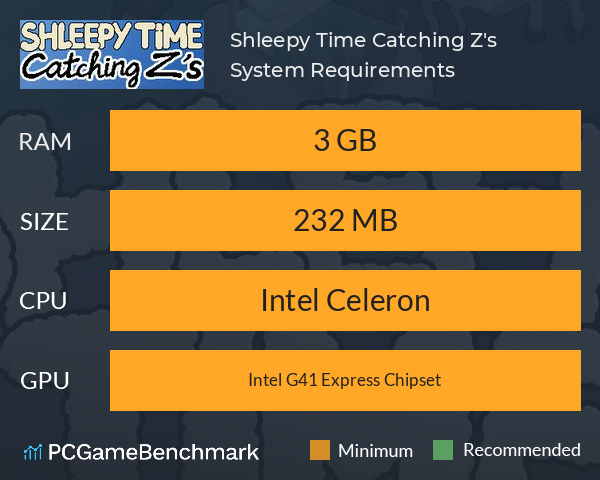 Shleepy Time Catching Z's System Requirements PC Graph - Can I Run Shleepy Time Catching Z's Shleepy Time Catching Z's System Requirements PC Graph - Can I Run Shleepy Time Catching Z's