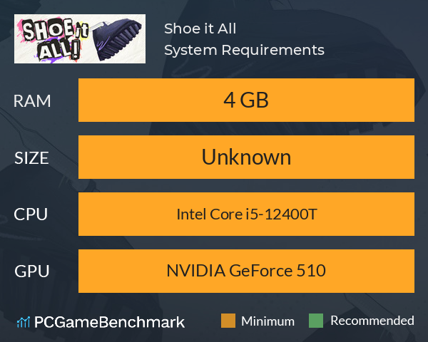Shoe it All! System Requirements PC Graph - Can I Run Shoe it All! Shoe it All! System Requirements PC Graph - Can I Run Shoe it All!