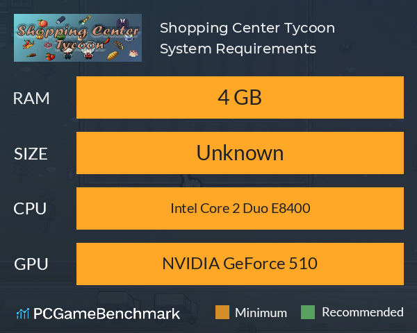 Shopping Center Tycoon System Requirements PC Graph - Can I Run Shopping Center Tycoon