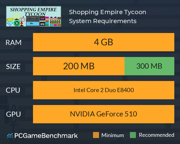 Shopping Empire Tycoon System Requirements PC Graph - Can I Run Shopping Empire Tycoon Shopping Empire Tycoon System Requirements PC Graph - Can I Run Shopping Empire Tycoon