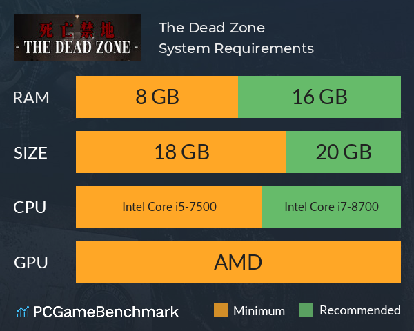 死亡禁地 The Dead Zone System Requirements PC Graph - Can I Run 死亡禁地 The Dead Zone 死亡禁地 The Dead Zone System Requirements PC Graph - Can I Run 死亡禁地 The Dead Zone
