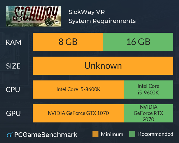 SickWay VR System Requirements PC Graph - Can I Run SickWay VR SickWay VR System Requirements PC Graph - Can I Run SickWay VR