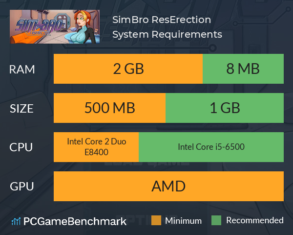 SimBro: ResErection System Requirements PC Graph - Can I Run SimBro: ResErection SimBro: ResErection System Requirements PC Graph - Can I Run SimBro: ResErection