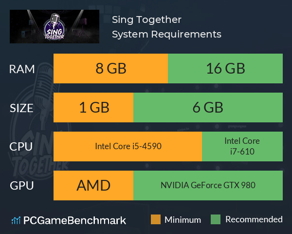 Sing Together System Requirements PC Graph - Can I Run Sing Together Sing Together System Requirements PC Graph - Can I Run Sing Together