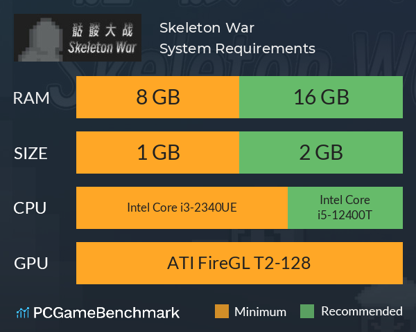 Skeleton War System Requirements PC Graph - Can I Run Skeleton War Skeleton War System Requirements PC Graph - Can I Run Skeleton War