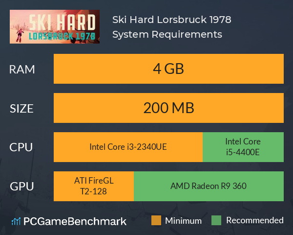 Ski Hard: Lorsbruck 1978 System Requirements PC Graph - Can I Run Ski Hard: Lorsbruck 1978 Ski Hard: Lorsbruck 1978 System Requirements PC Graph - Can I Run Ski Hard: Lorsbruck 1978