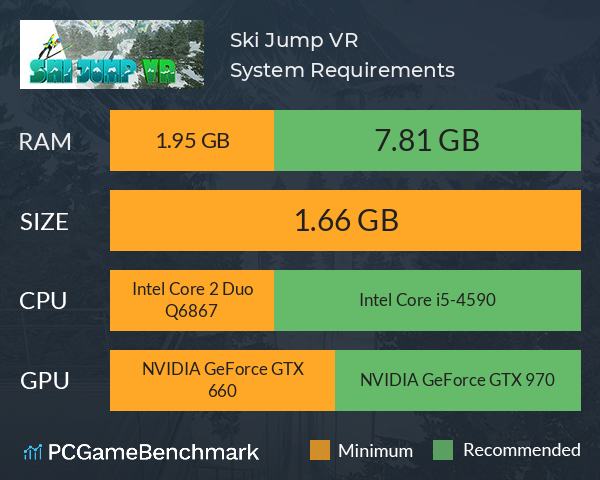 Ski Jump VR System Requirements PC Graph - Can I Run Ski Jump VR