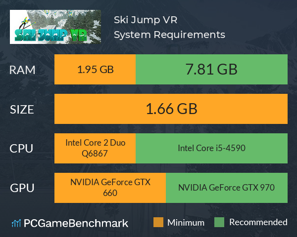 Ski Jump VR System Requirements PC Graph - Can I Run Ski Jump VR Ski Jump VR System Requirements PC Graph - Can I Run Ski Jump VR