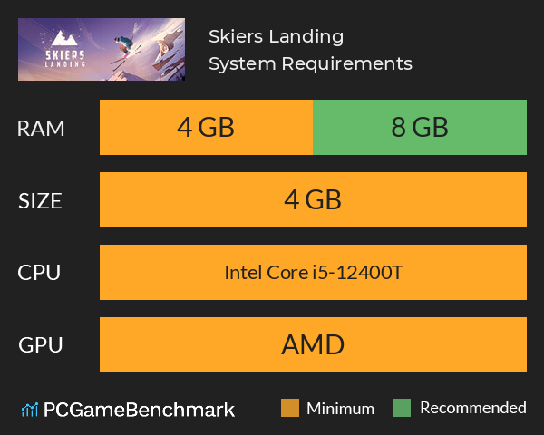 Skiers Landing System Requirements PC Graph - Can I Run Skiers Landing