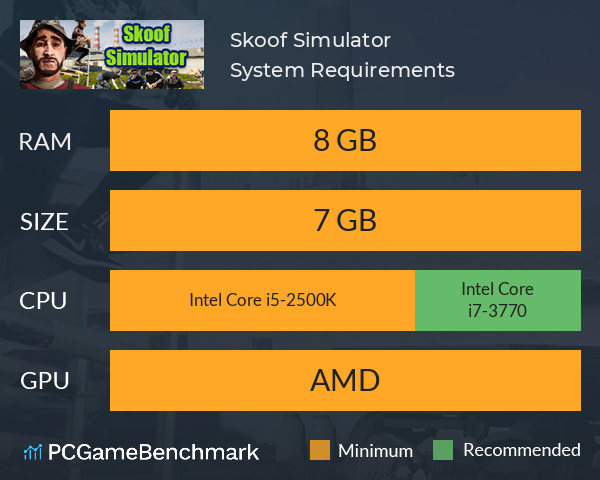 Skoof Simulator System Requirements PC Graph - Can I Run Skoof Simulator Skoof Simulator System Requirements PC Graph - Can I Run Skoof Simulator