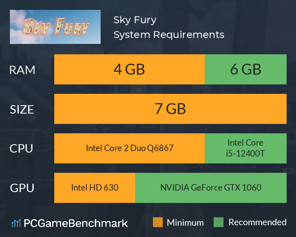 Sky Fury System Requirements PC Graph - Can I Run Sky Fury Sky Fury System Requirements PC Graph - Can I Run Sky Fury