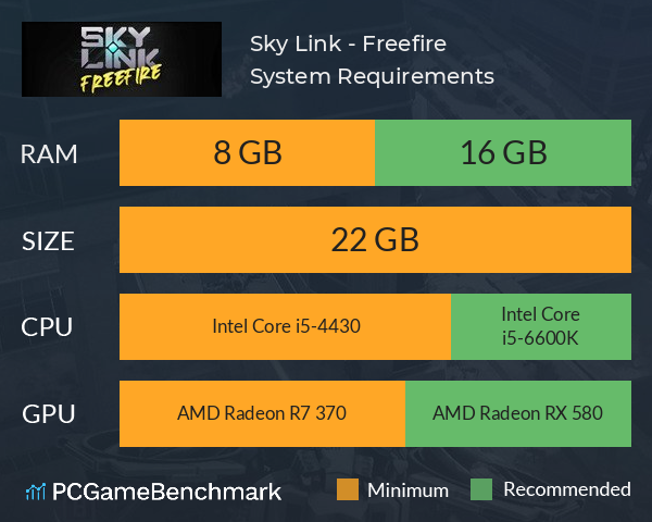 Sky Link - Freefire System Requirements PC Graph - Can I Run Sky Link - Freefire