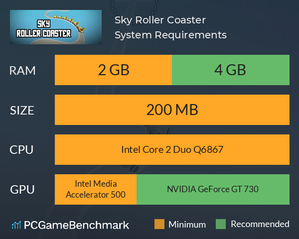 Sky Roller Coaster System Requirements PC Graph - Can I Run Sky Roller Coaster Sky Roller Coaster System Requirements PC Graph - Can I Run Sky Roller Coaster