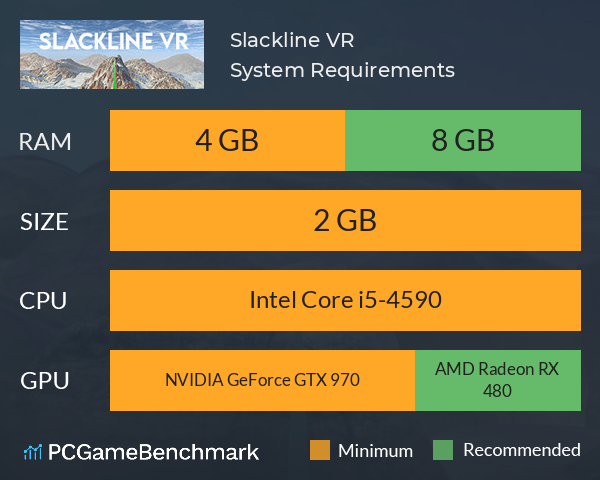 Slackline VR System Requirements PC Graph - Can I Run Slackline VR