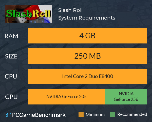 Slash Roll System Requirements PC Graph - Can I Run Slash Roll