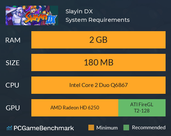 Slayin DX System Requirements PC Graph - Can I Run Slayin DX Slayin DX System Requirements PC Graph - Can I Run Slayin DX