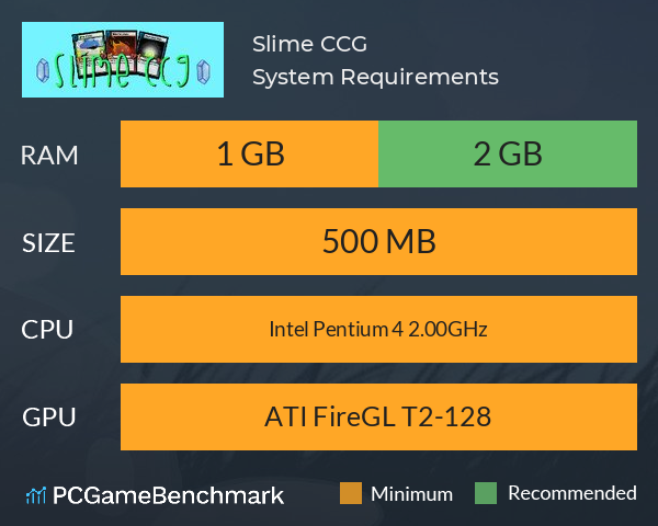 Slime CCG System Requirements PC Graph - Can I Run Slime CCG