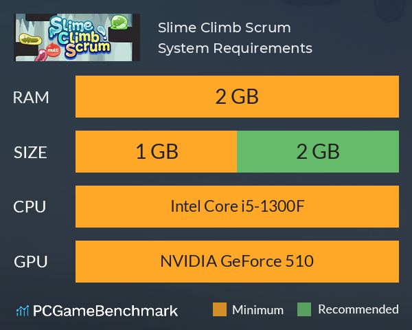 Slime Climb Scrum System Requirements PC Graph - Can I Run Slime Climb Scrum Slime Climb Scrum System Requirements PC Graph - Can I Run Slime Climb Scrum