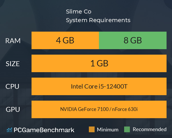 Slime Co. System Requirements PC Graph - Can I Run Slime Co. Slime Co. System Requirements PC Graph - Can I Run Slime Co.