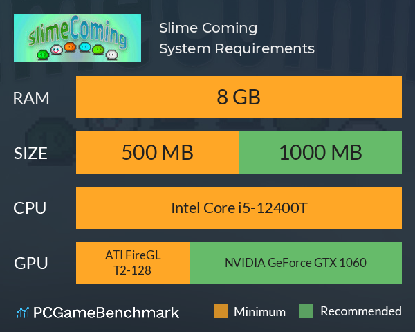 Slime Coming System Requirements PC Graph - Can I Run Slime Coming Slime Coming System Requirements PC Graph - Can I Run Slime Coming