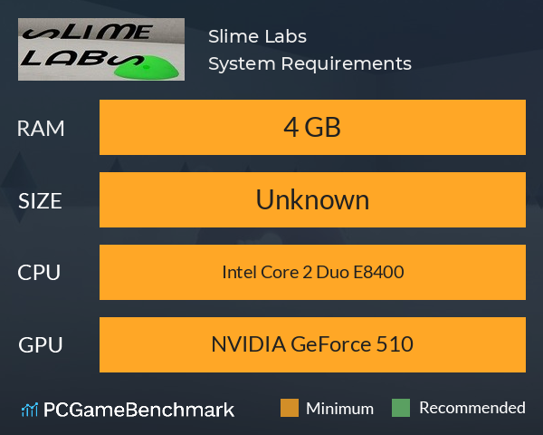 Slime Labs System Requirements PC Graph - Can I Run Slime Labs Slime Labs System Requirements PC Graph - Can I Run Slime Labs