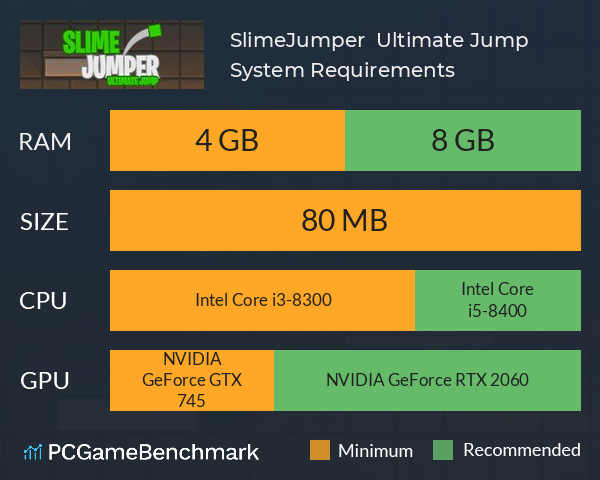 SlimeJumper : Ultimate Jump System Requirements PC Graph - Can I Run SlimeJumper : Ultimate Jump SlimeJumper : Ultimate Jump System Requirements PC Graph - Can I Run SlimeJumper : Ultimate Jump