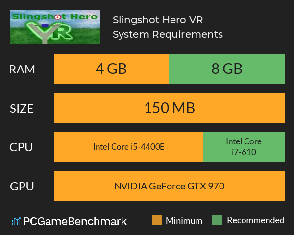 Slingshot Hero VR System Requirements PC Graph - Can I Run Slingshot Hero VR