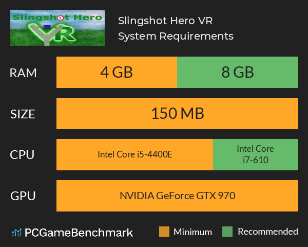 Slingshot Hero VR System Requirements PC Graph - Can I Run Slingshot Hero VR Slingshot Hero VR System Requirements PC Graph - Can I Run Slingshot Hero VR