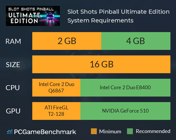 Slot Shots Pinball Ultimate Edition System Requirements PC Graph - Can I Run Slot Shots Pinball Ultimate Edition Slot Shots Pinball Ultimate Edition System Requirements PC Graph - Can I Run Slot Shots Pinball Ultimate Edition