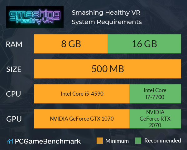 Smashing Healthy VR System Requirements PC Graph - Can I Run Smashing Healthy VR Smashing Healthy VR System Requirements PC Graph - Can I Run Smashing Healthy VR