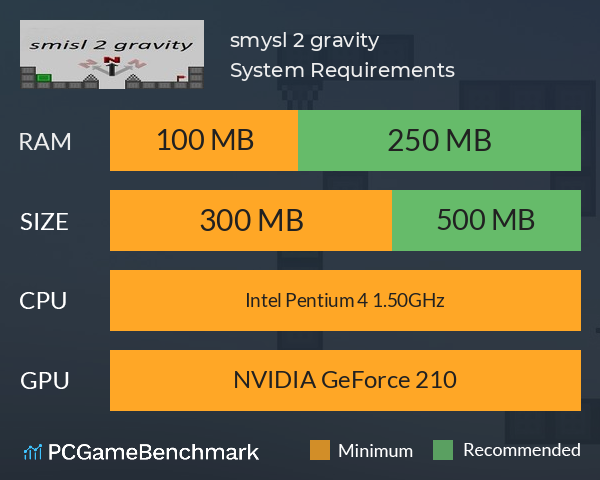 smysl 2 gravity System Requirements PC Graph - Can I Run smysl 2 gravity