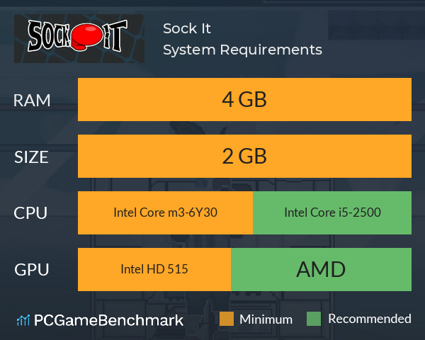 Sock It System Requirements PC Graph - Can I Run Sock It Sock It System Requirements PC Graph - Can I Run Sock It