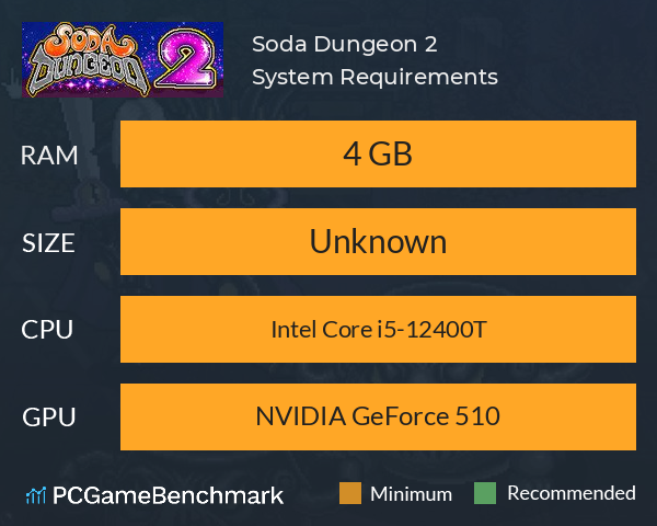 Soda Dungeon 2 System Requirements PC Graph - Can I Run Soda Dungeon 2