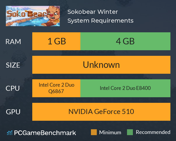 Sokobear: Winter System Requirements PC Graph - Can I Run Sokobear: Winter