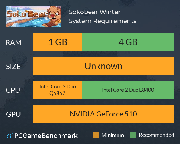 Sokobear: Winter System Requirements PC Graph - Can I Run Sokobear: Winter Sokobear: Winter System Requirements PC Graph - Can I Run Sokobear: Winter